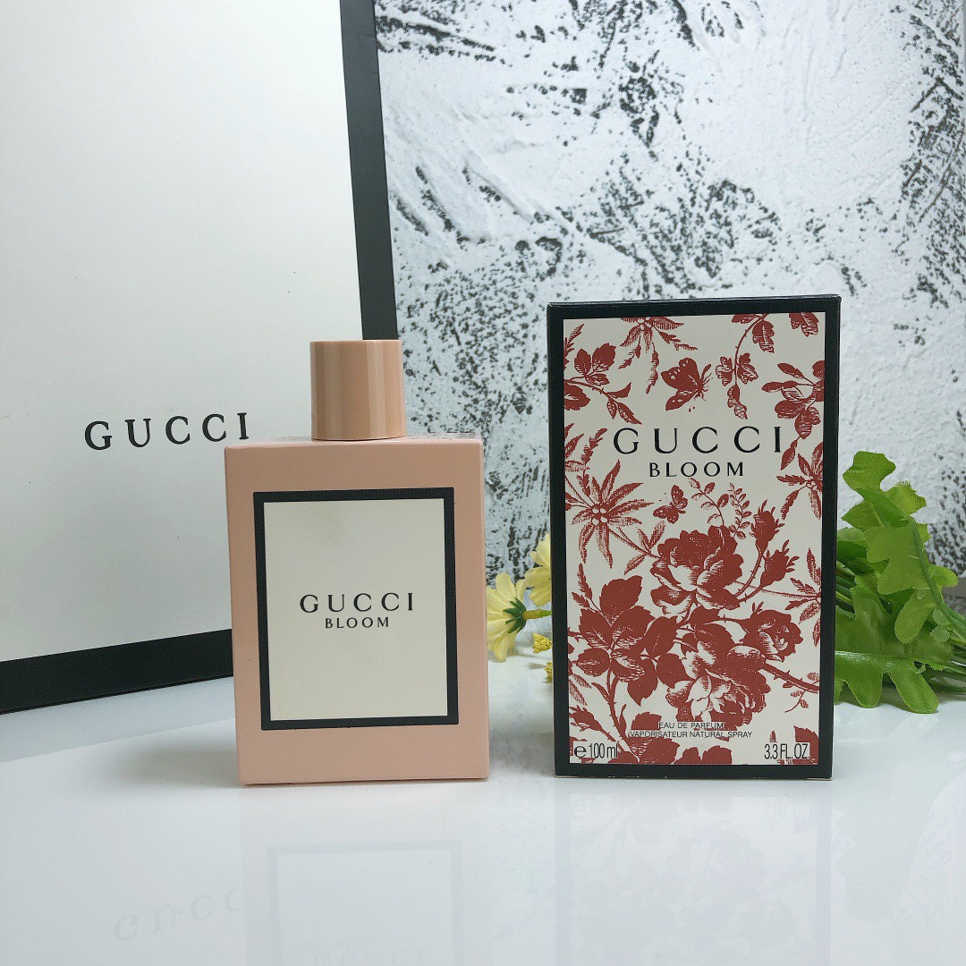 Gucci Bloom Flower Fragrance, four colors: 💖Pink Blossom Bottle, ❤️Limited Edition Bright Red Blossom, 💚Green Blossom, 🖤Black Blossom - Image 4