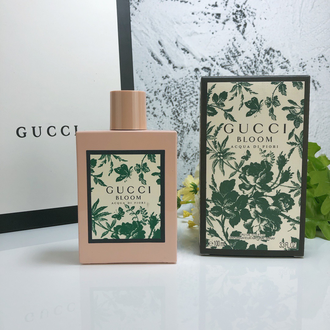 Gucci Bloom Flower Fragrance, four colors: 💖Pink Blossom Bottle, ❤️Limited Edition Bright Red Blossom, 💚Green Blossom, 🖤Black Blossom - Image 3